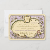 French Rococo Elegant Frame Antique Gold Lilac