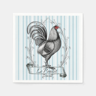 French Rooster Le Poulet Napkin