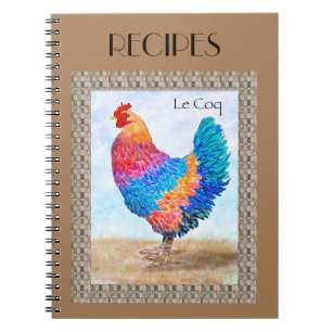 French Rooster Recipe Notebook