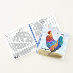 French Rooster Recipe Notebook