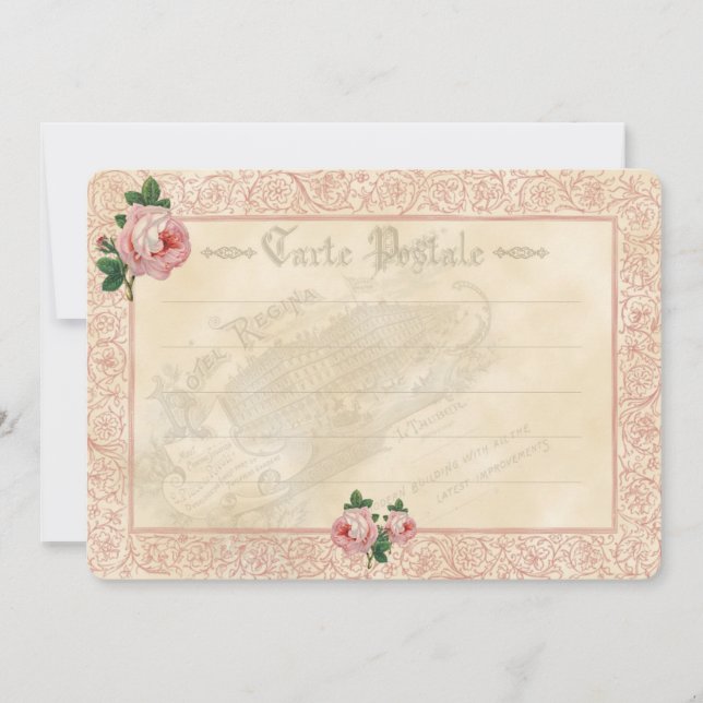French Rose - Invitation Card (Front)