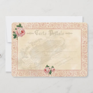 French Rose - Invitation Card