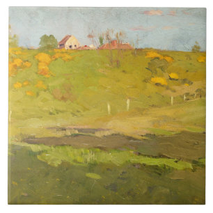 French Rural Landscape (by Georg Pauli) Tile