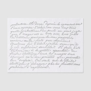 French Script Vintage Grey Decoupage              Tissue Paper