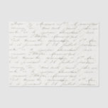 French Script Vintage Tissue Paper<br><div class="desc">Give your gift an extra "ooh la la" with this antique vintage tissue paper with authentic French script handwriting.</div>