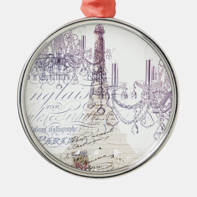 french scripts chandelier paris eiffel tower metal tree decoration (Front)