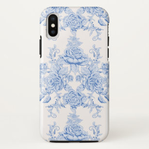 French,shabby chic, vintage,pale blue,white,countr Case-Mate iPhone case