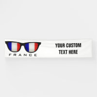 French Shades custom text & colour banner