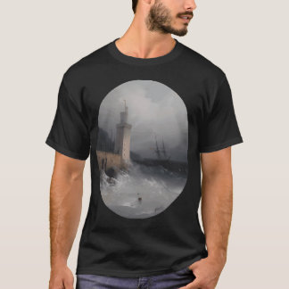 French Ships Departing the Black Sea - Ivan Konsta T-Shirt