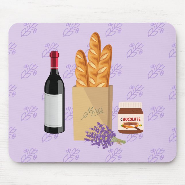  French Snack Mouse Pad (Front)