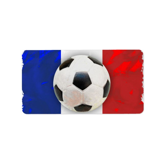 French Soccer Address Label (Front)