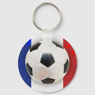 French Soccer Key Ring