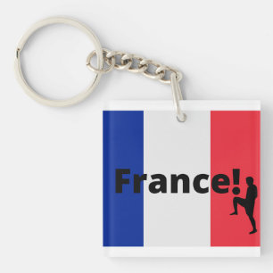French soccer  key ring