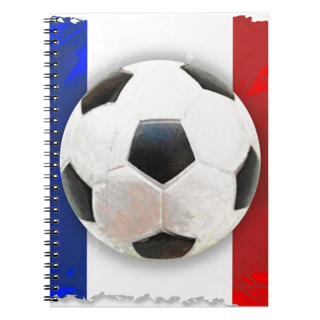 French Soccer Spiral Notebook (Front)