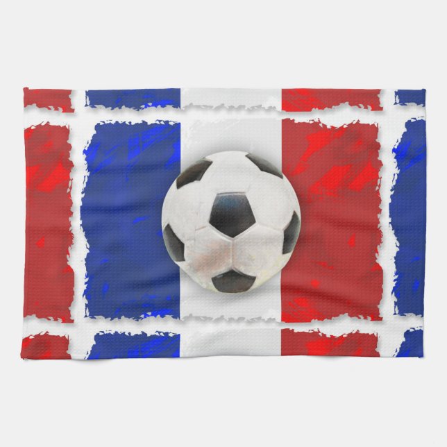 French Soccer Tea Towel (Horizontal)