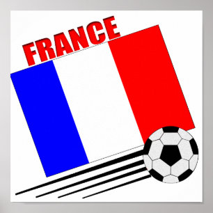 French soccer team poster