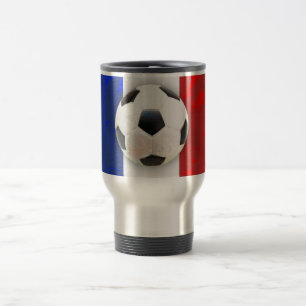 French Soccer Travel Mug