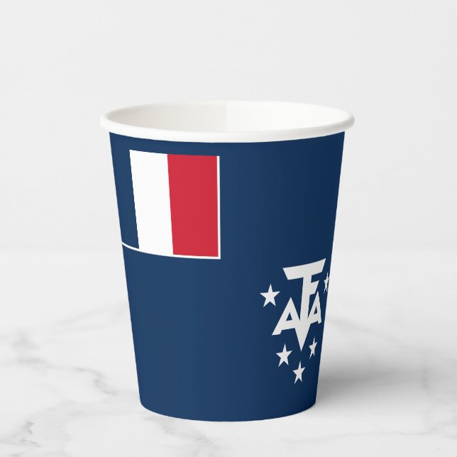 French Southern Antarctic Lands Paper Cups (Left)