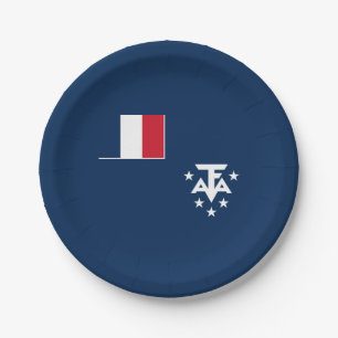 French Southern Antarctic Lands Paper Plate