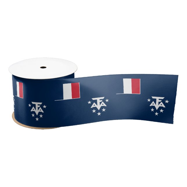 French Southern Antarctic Lands Satin Ribbon (Spool)