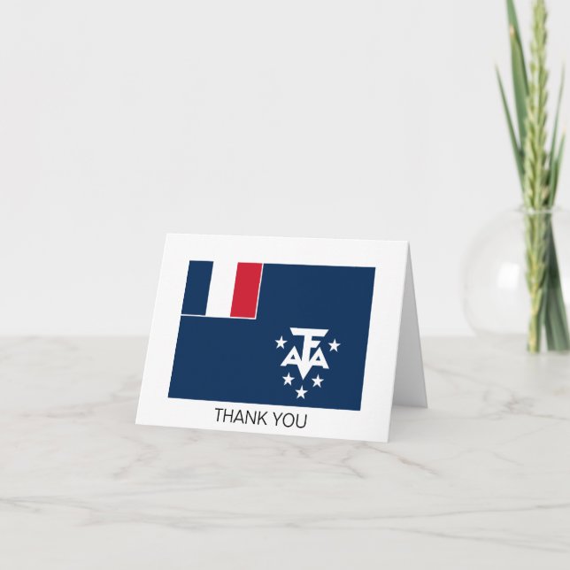 French Southern Antarctic Lands Thank You Card (Front)