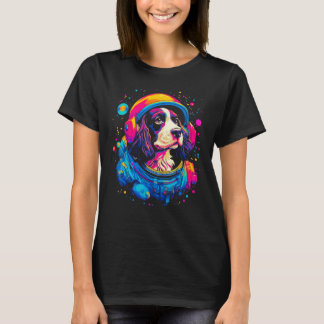 French Spaniel Dog Astronaut T-Shirt