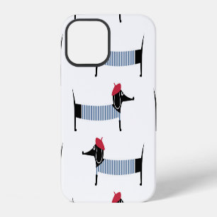 French style dog, cartoon pattern. iPhone 12 case