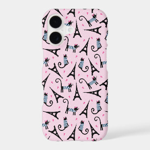 French Style Dressed Cat With Eiffel Tower Pattern