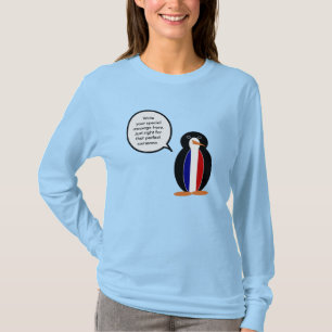 French Talking Ms Penguin Personalised T-Shirt