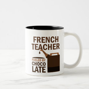 French Teacher (Funny) Gift Two-Tone Coffee Mug