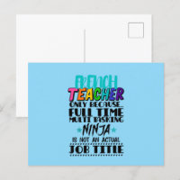 French Teacher Only Because Full Time Multi Task
