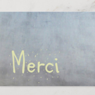 French Thank You Card. Merci.