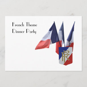 French Theme Dinner Party with Snail Invitation