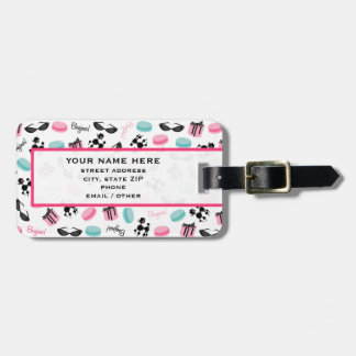 French Themed Luggage Tag