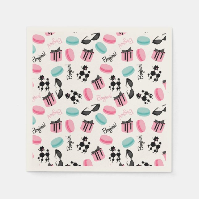 French Themed Napkins (Front)