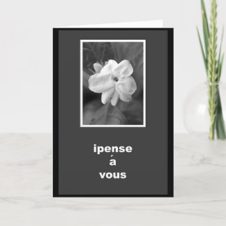 French Thinking Of You Card