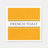 FRENCH TOAST Bright Golden Yellow White Stripes