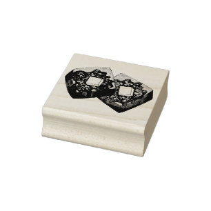 French Toast Butter and Syrup Diner Breakfast Food Rubber Stamp