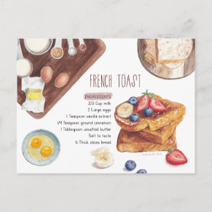French Toast Recipe Card