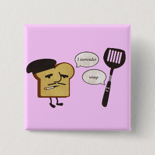 French Toast vs. Spatula 15 Cm Square Badge