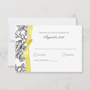 French Toile and Yellow Bow Response