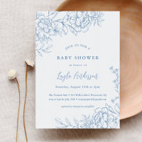 FRENCH TOILE Baby Shower Invitation