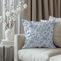 French Toile Blue Floral