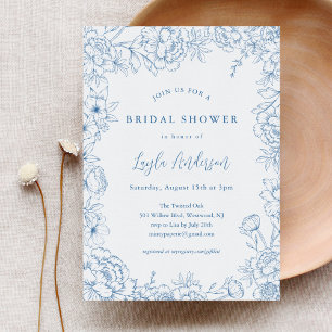 FRENCH TOILE Bridal Shower Invitation