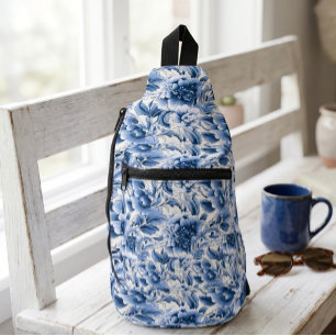 French toile sling bag