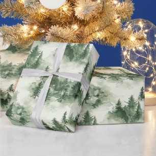 French Toile Trees Pattern Wrapping Paper