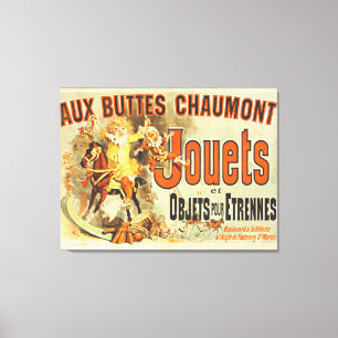 French Toy Joets Friends Vintage Poster Canvas Print