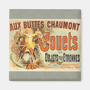 French Toy Joets Friends Vintage Poster   Magnet