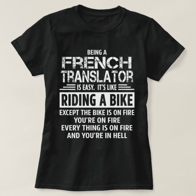 French Translator T-Shirt (Design Front)