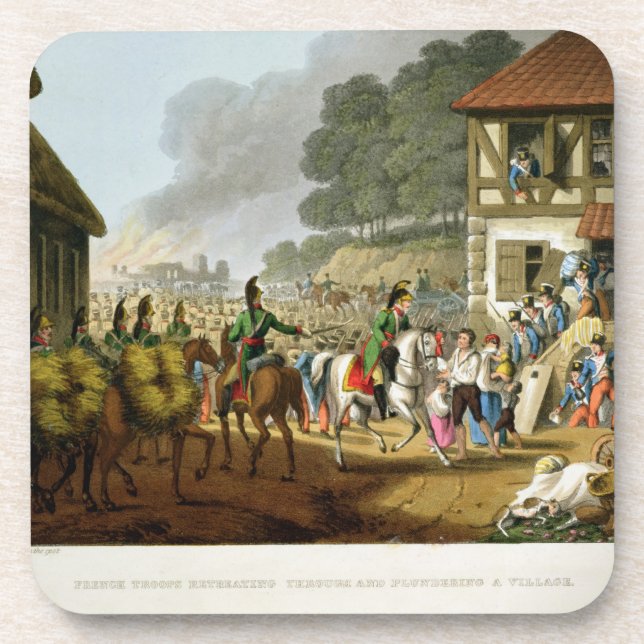 French Troops Retreating Through and Plundering a Coaster (Front)
